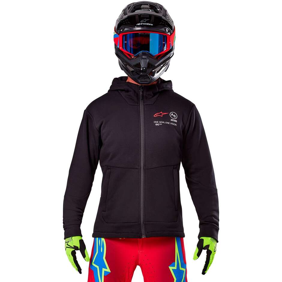 Felpa Moto Cross Enduro Alpinestars RACER MX FLEECE Nero
